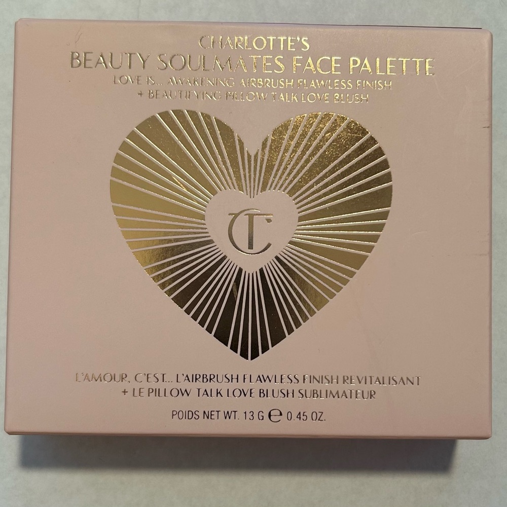 Brand New Charlotte Tilbury Beauty Soulmates Face Palette - Gold and Pink